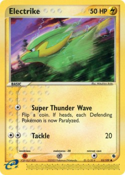 Carte Pokémon: Electrike