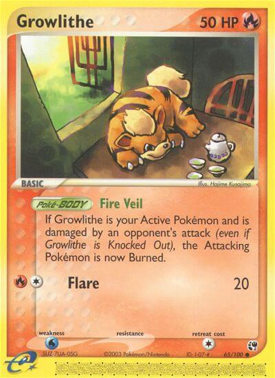 Carte Pokémon: Growlithe [Caninos]