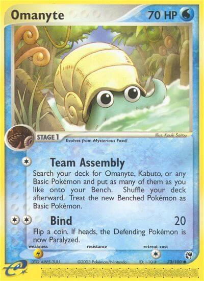 Carte Pokémon: Omanyte [Amonita]