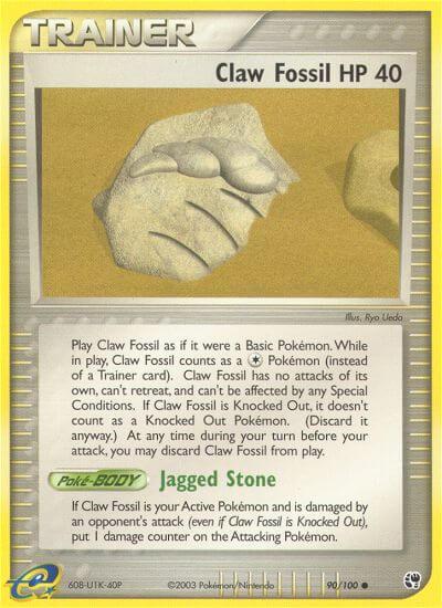 Carte Pokémon: Claw Fossil [Fossile griffe]