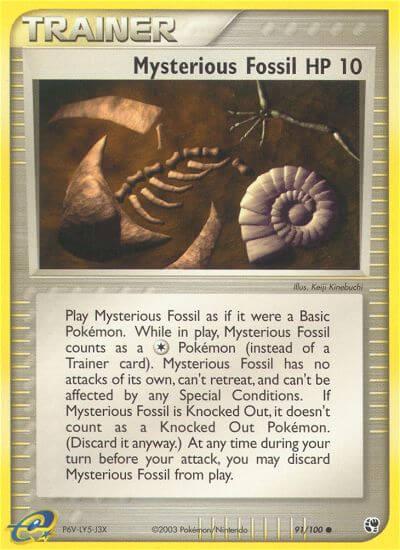 Carte Pokémon: Mysterious Fossil [Mystérieux fossile]