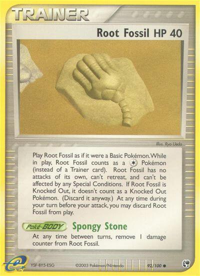 Carte Pokémon: Root Fossil [Fossile racine]