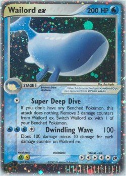 Carte Pokémon: Wailord ex