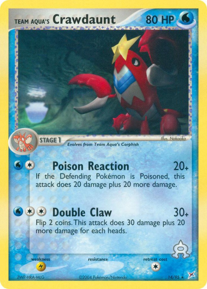 Carte Pokémon: Team Aqua's Crawdaunt [Colhomard de Team Aqua]