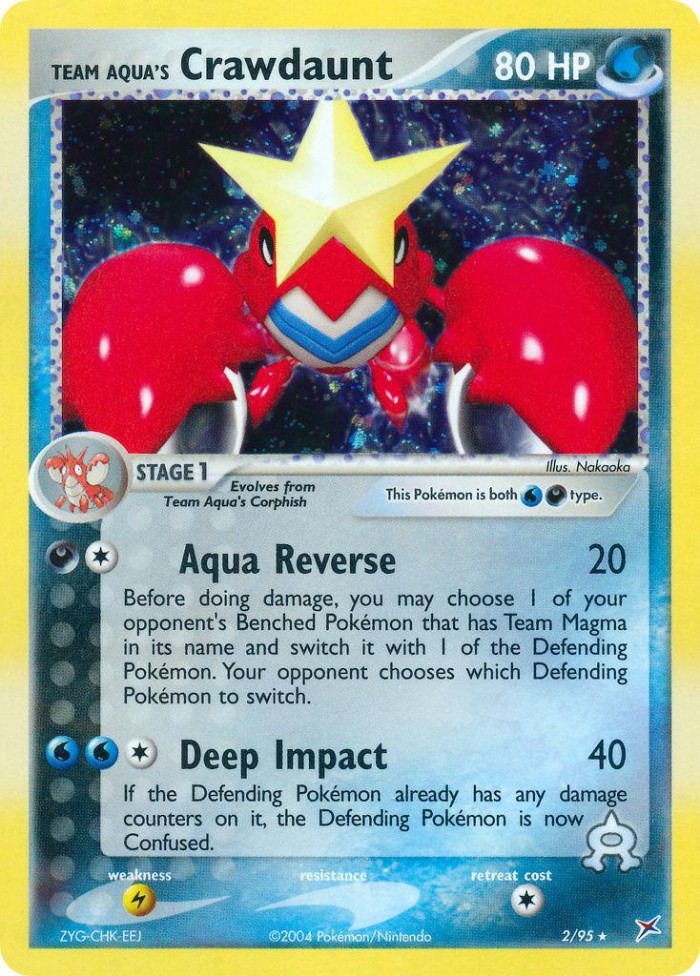 Carte Pokémon: Team Aqua's Crawdaunt [Colhomard de Team Aqua]