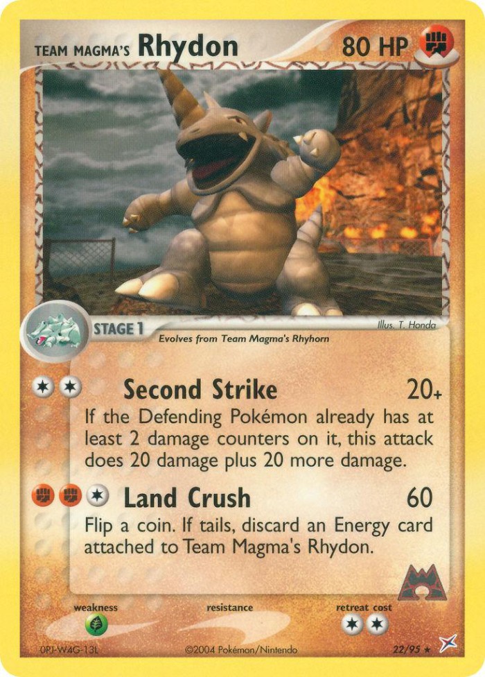 Carte Pokémon: Team Magma's Rhydon [Rhinoféros de Team Magma]