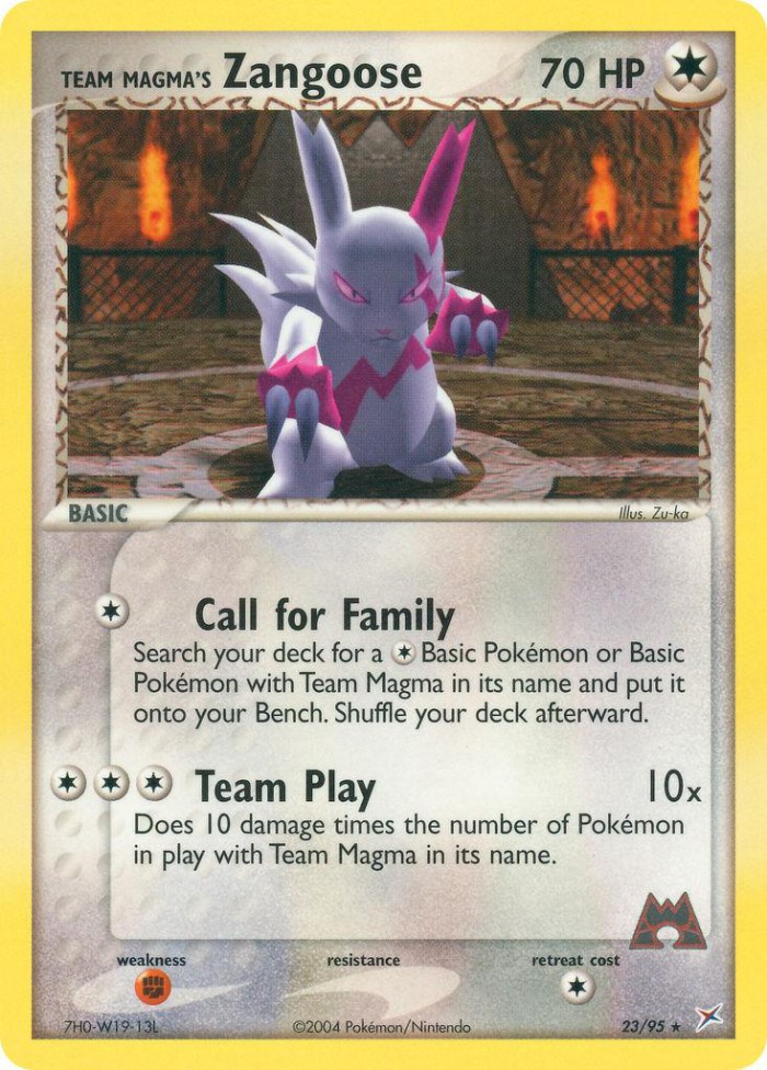 Carte Pokémon: Team Magma's Zangoose [Mangriff de Team Magma]