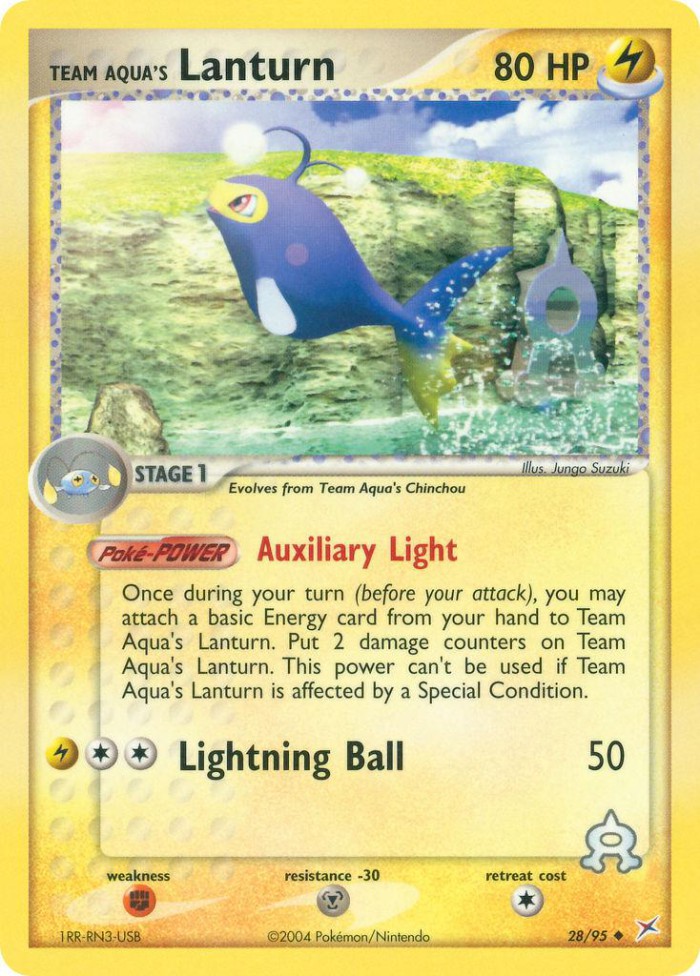 Carte Pokémon: Team Aqua's Lanturn [Lanturn de Team Aqua]