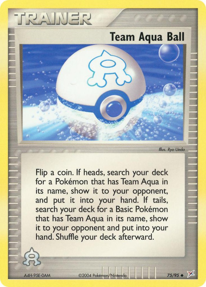 Carte Pokémon: Team Aqua Ball [Boule de Team Aqua]