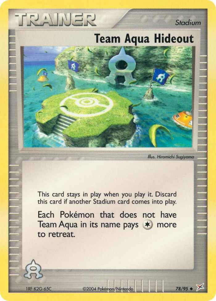 Carte Pokémon: Team Aqua Hideout [Cachette de Team Aqua]