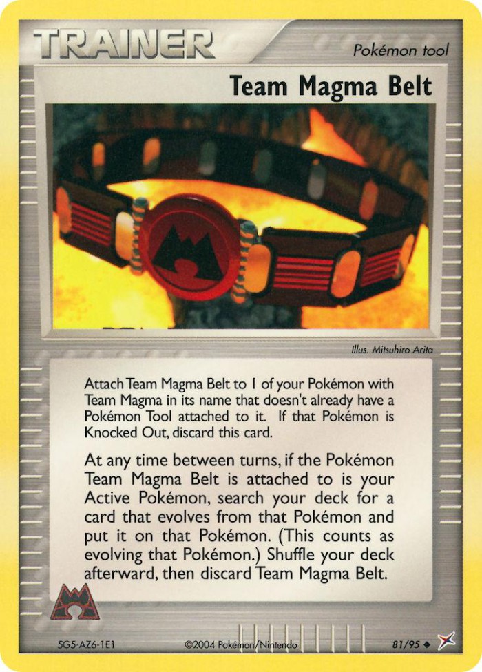 Carte Pokémon: Team Magma Belt [Raclée de Team Magma]