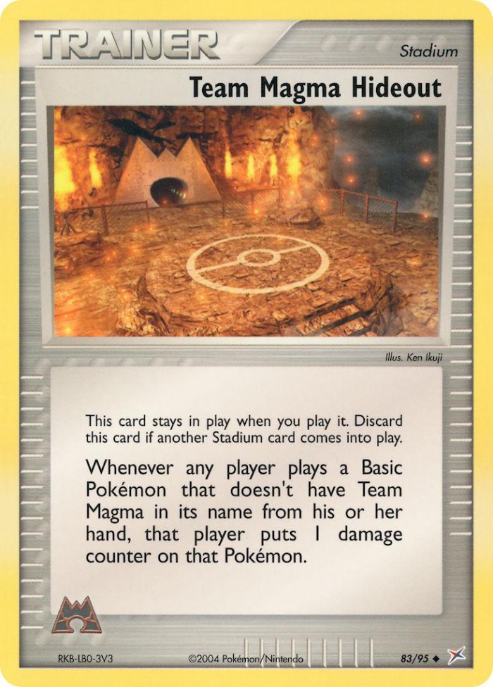 Carte Pokémon: Team Magma Hideout [Cachette de Team Magma]