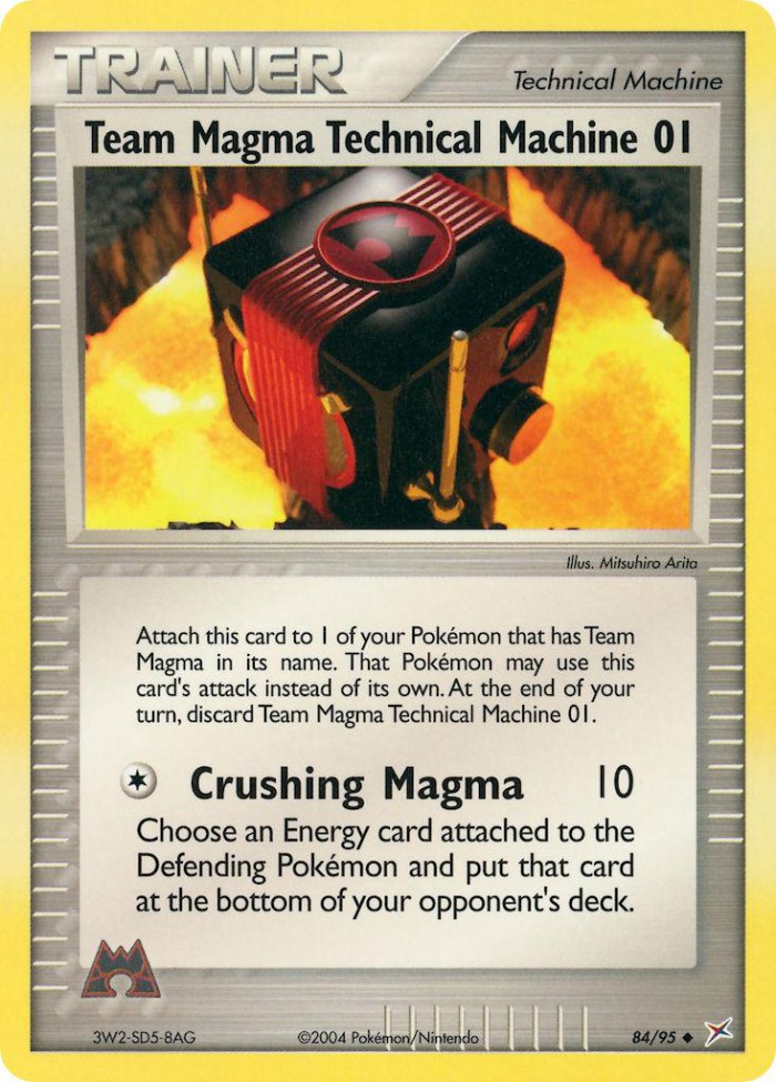 Carte Pokémon: Team Magma Technical Machine 01 [Machine Technique 01 de Team Magma]