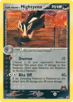 Carte Pokémon: Team Magma's Mightyena