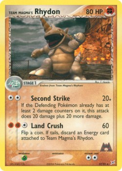 Carte Pokémon: Team Magma's Rhydon