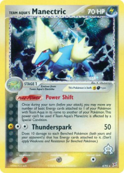 Carte Pokémon: Team Aqua's Manectric