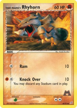 Carte Pokémon: Team Magma's Rhyhorn