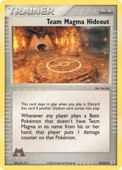 Carte Pokémon: Team Magma Hideout