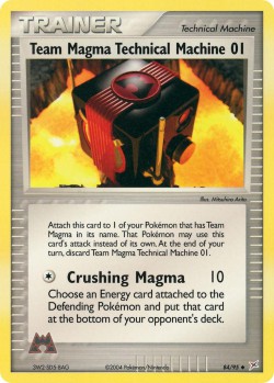 Carte Pokémon: Team Magma Technical Machine 01