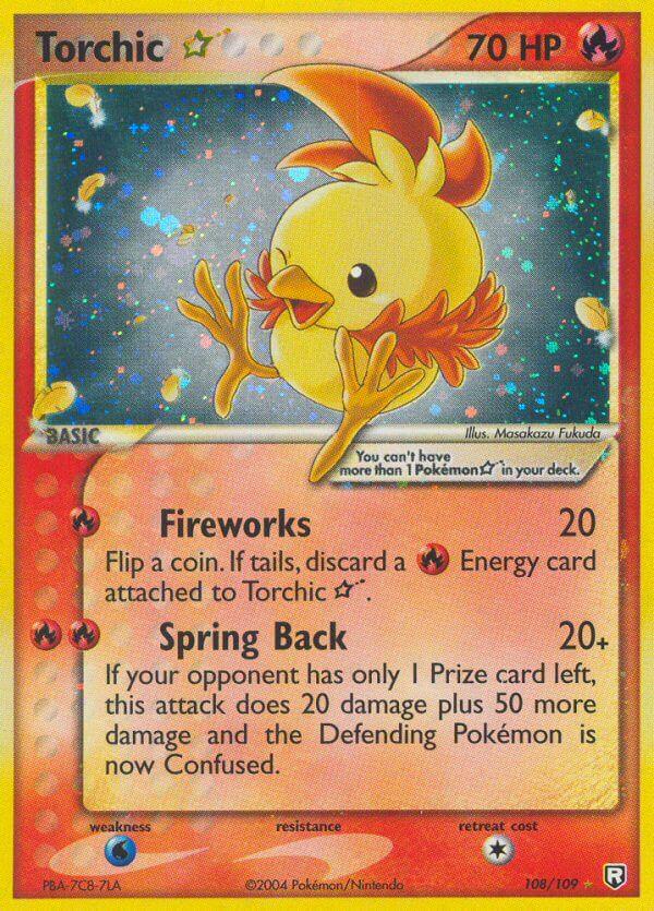 Carte Pokémon: Torchic star [Poussifeu star]