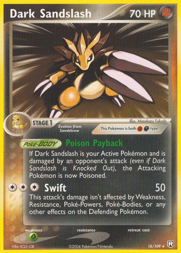 Carte Pokémon: Dark Sandslash [Sablaireau obscur]