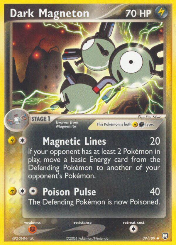 Carte Pokémon: Dark Magneton [Magnéton obscur]