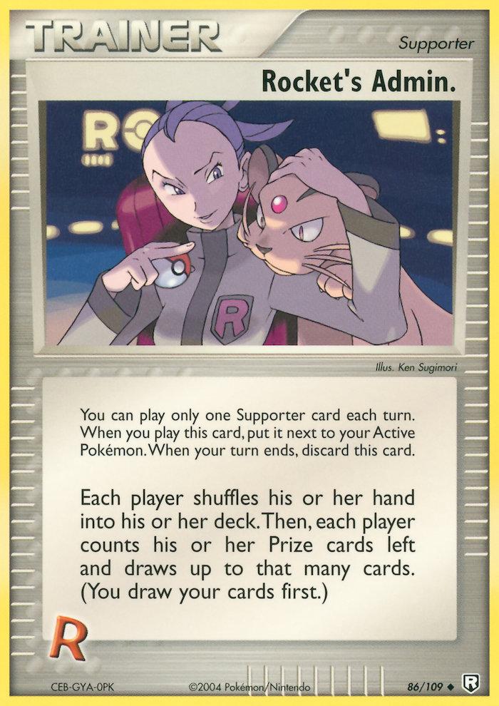 Carte Pokémon: Rocket's Admin. [Admin Rocket]