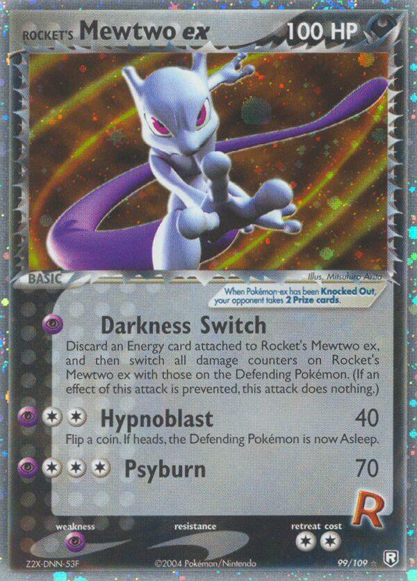 Carte Pokémon: Rocket's Mewtwo ex [Mewtwo de Rocket ex]