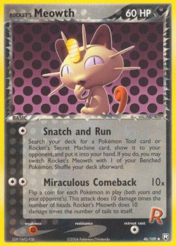 Carte Pokémon: Rocket's Meowth