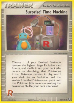 Carte Pokémon: Surprise! Time Machine