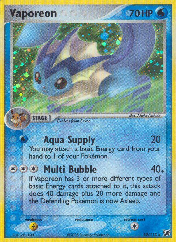 Carte Pokémon: Vaporeon [Aquali]