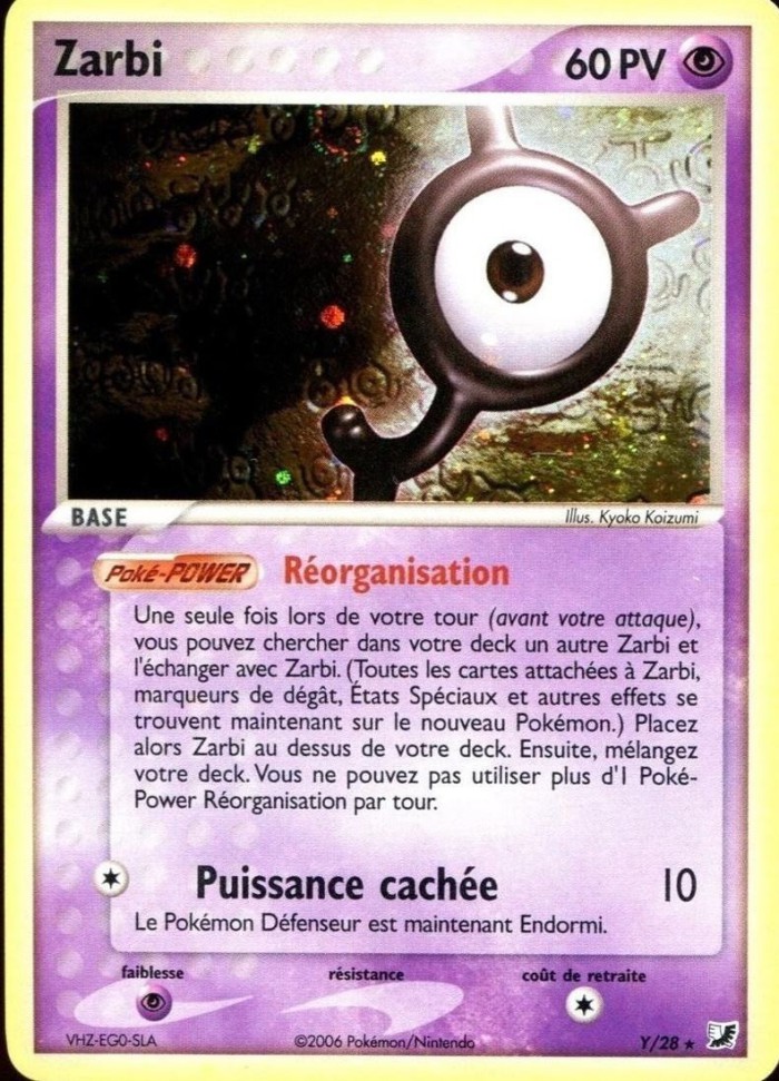 Carte Pokémon: Unown [Zarbi]