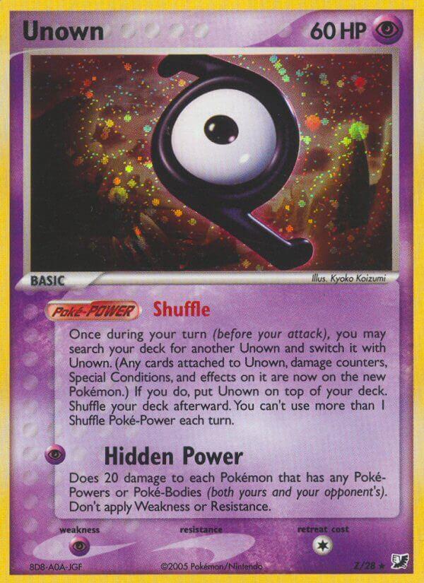 Carte Pokémon: Unown [Zarbi]