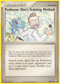 Carte Pokémon: Professor Elm's Training Method