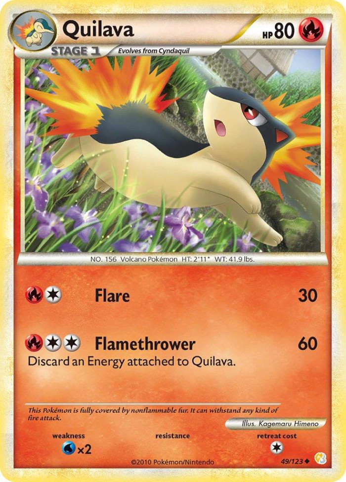 Carte Pokémon: Quilava [Feurisson]