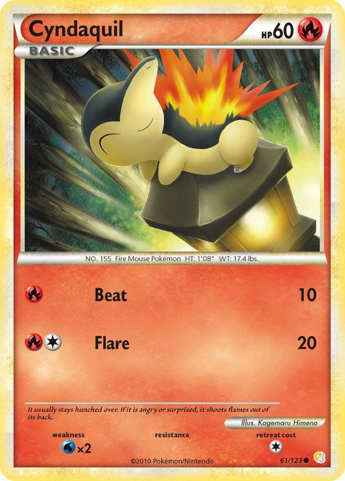 Carte Pokémon: Cyndaquil [Héricendre]