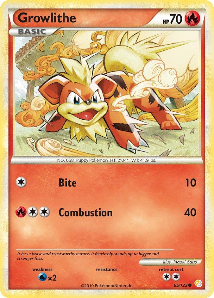 Carte Pokémon: Growlithe [Caninos]