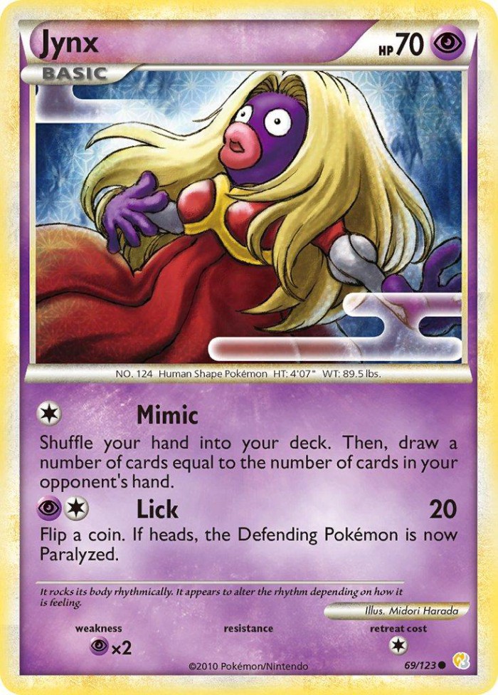 Carte Pokémon: Jynx [Lippoutou]