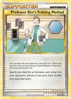 Carte Pokémon: Professor Elm's Training Method