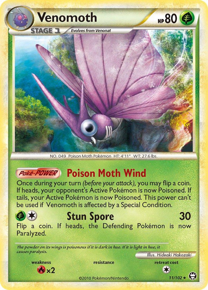 Carte Pokémon: Venomoth [Aéromite]