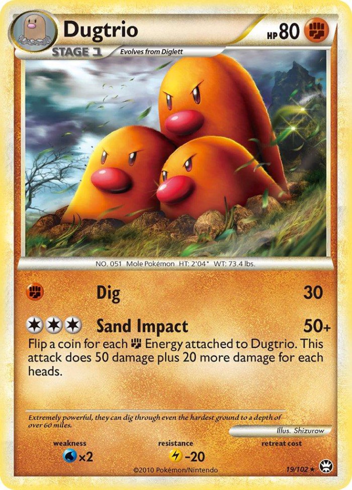 Carte Pokémon: Dugtrio [Triopikeur]