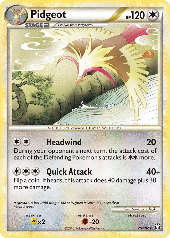 Carte Pokémon: Pidgeot [Roucarnage]