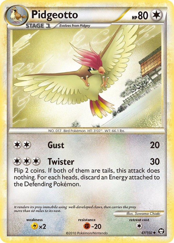 Carte Pokémon: Pidgeotto [Roucoups]