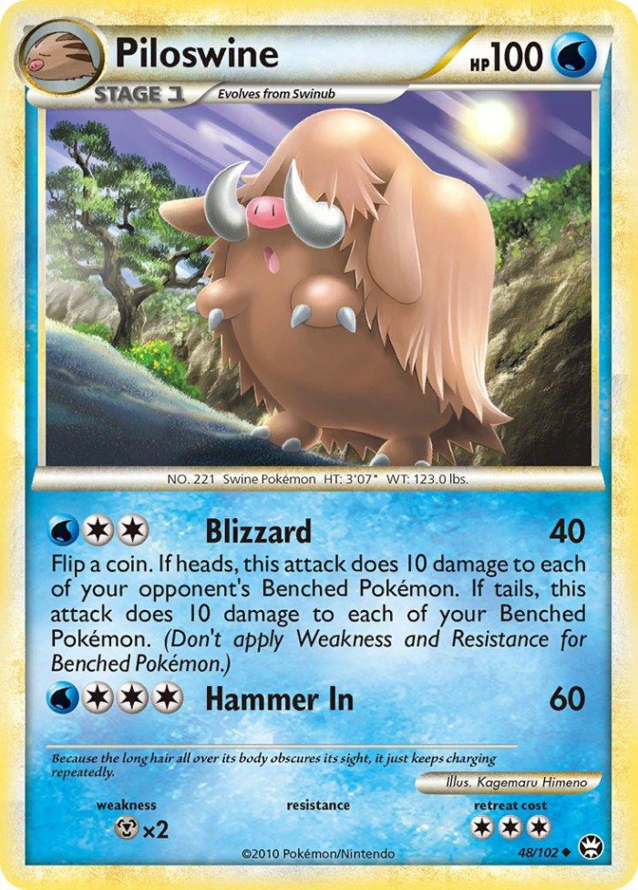 Carte Pokémon: Piloswine [Cochignon]