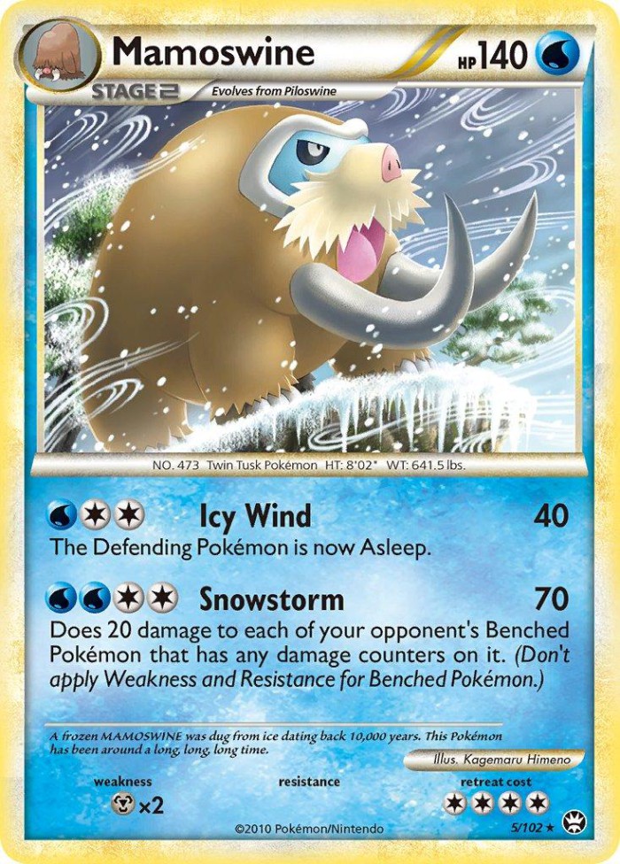 Carte Pokémon: Mamoswine [Mammochon]