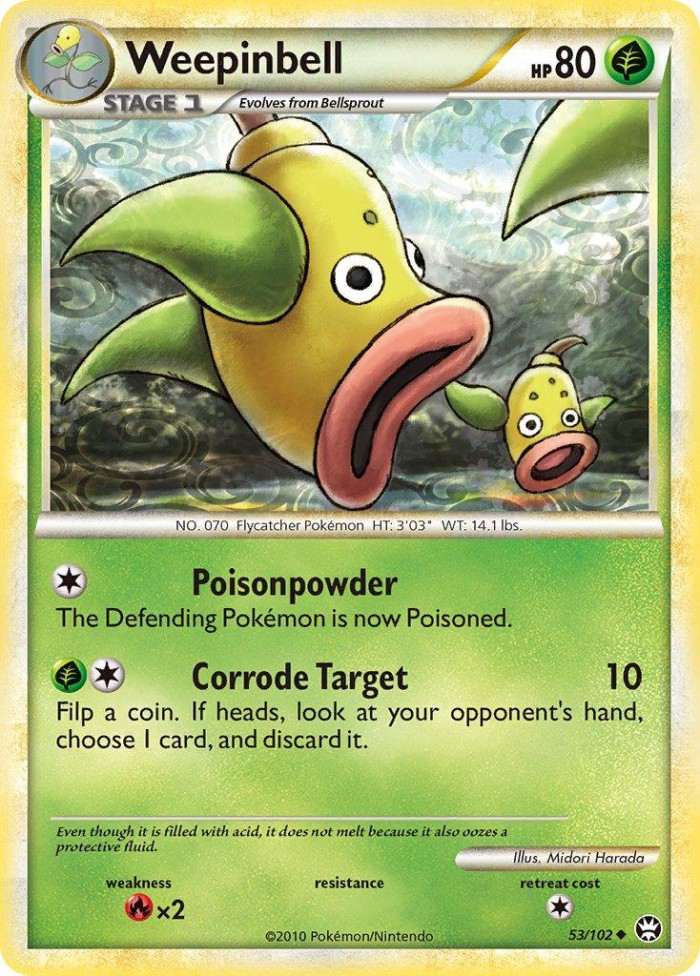 Carte Pokémon: Weepinbell [Boustiflor]