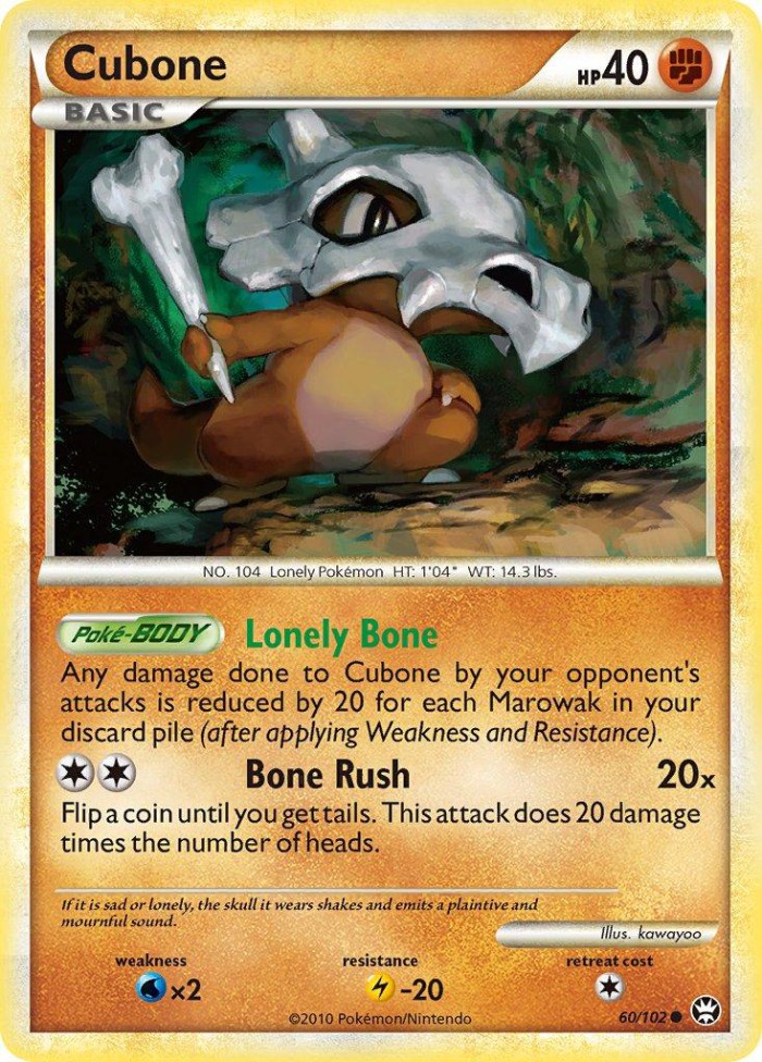 Carte Pokémon: Cubone [Osselait]