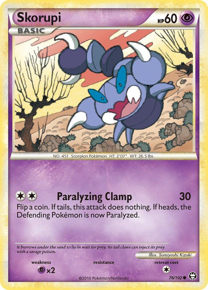 Carte Pokémon: Skorupi [Rapion]