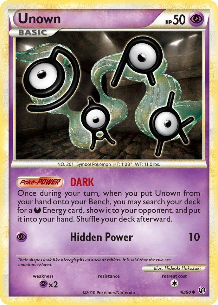 Carte Pokémon: Unown [Zarbi]