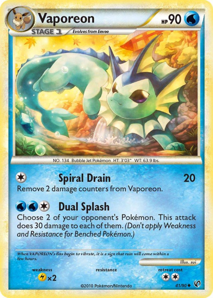 Carte Pokémon: Vaporeon [Aquali]